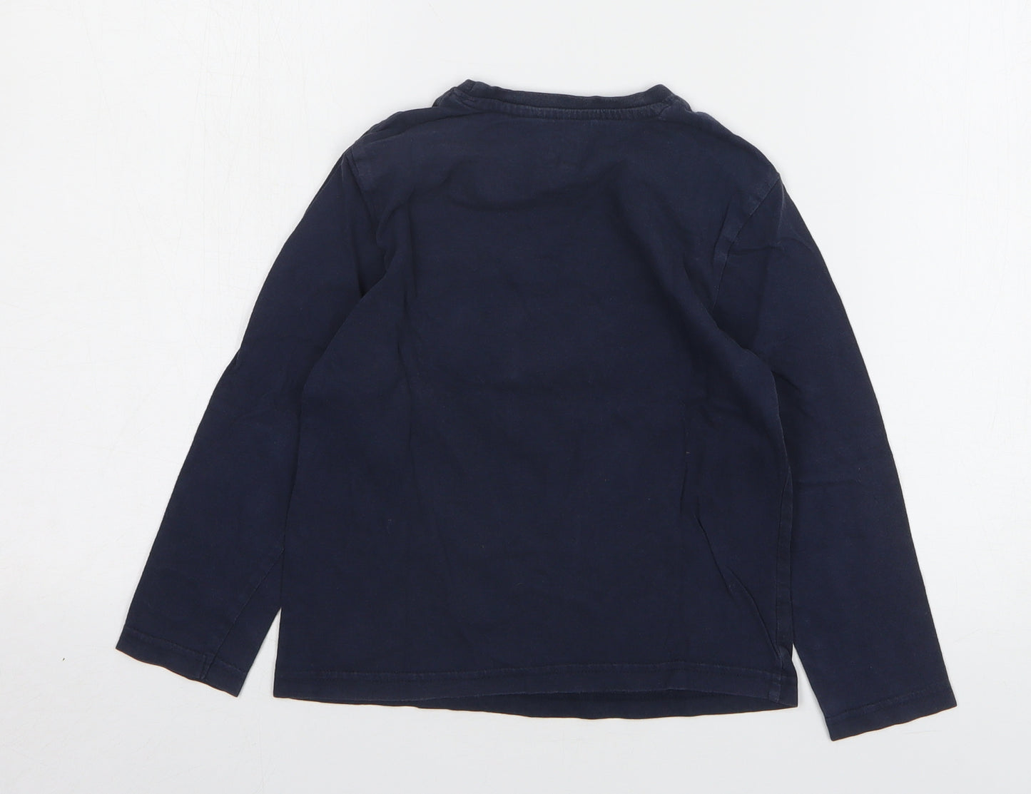 Primark Boys Blue Cotton Basic T-Shirt Size 5-6 Years Round Neck Pullover - Buzz Lightyear