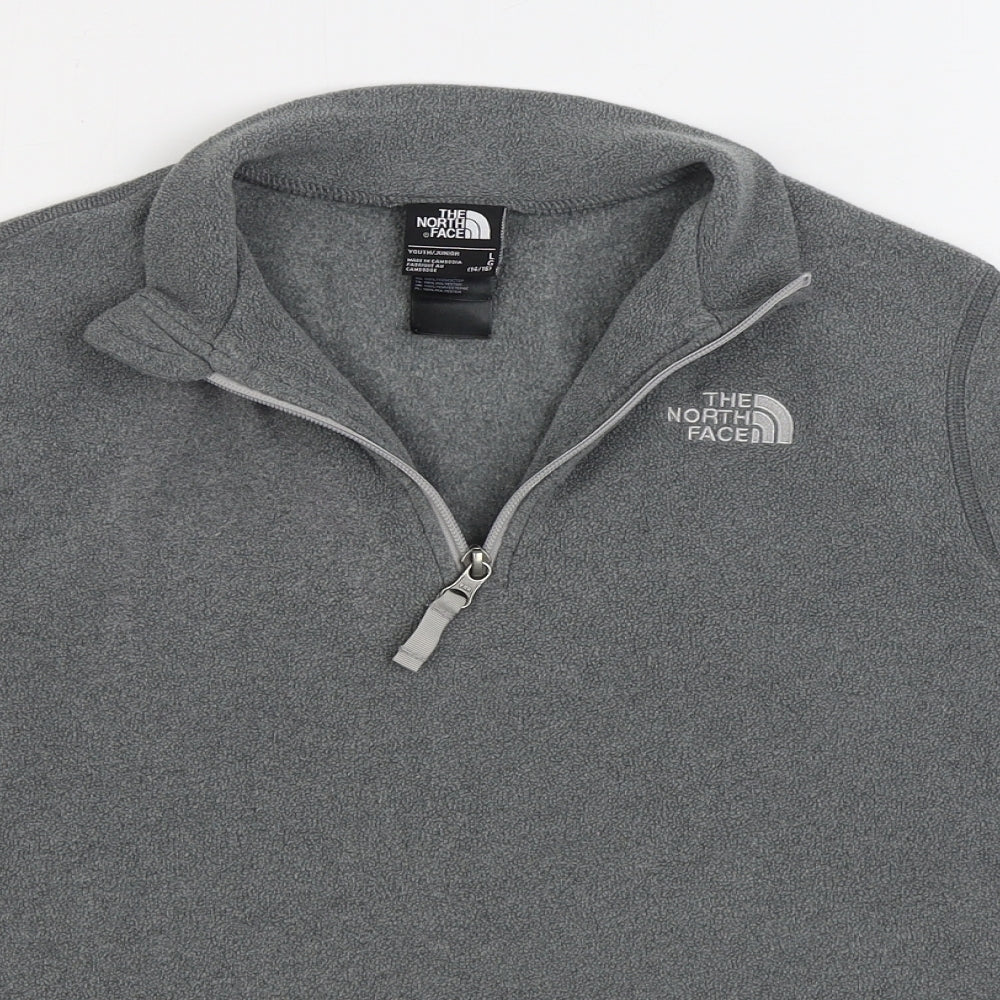The North Face Boys Grey Jacket Size 14-15 Years Zip