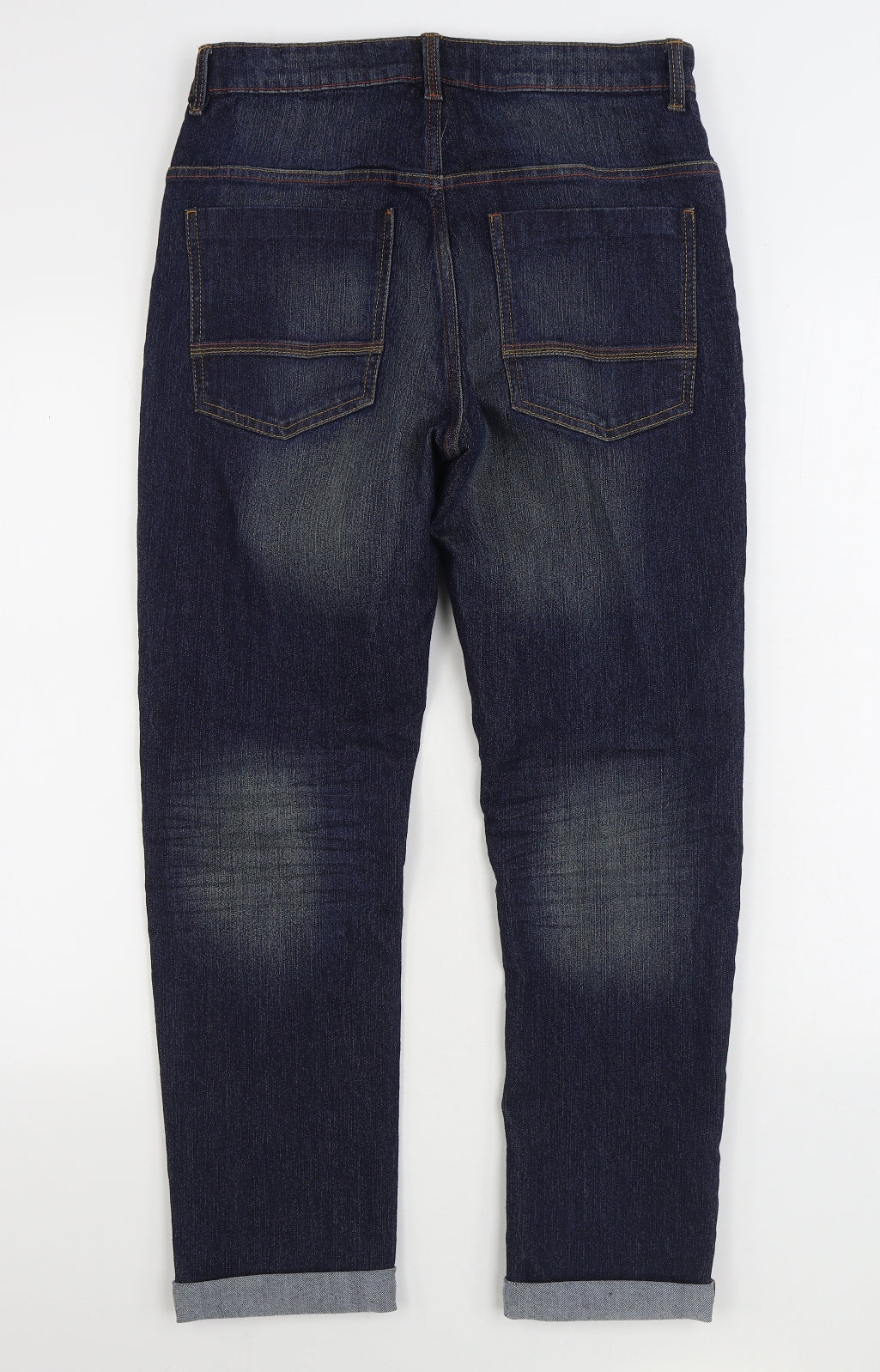 NEXT Boys Blue Cotton Straight Jeans Size 13 Years Regular Zip