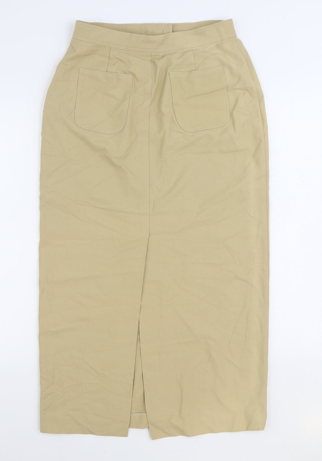 Steilmann Womens Beige Polyester Straight & Pencil Skirt Size 12 Zip