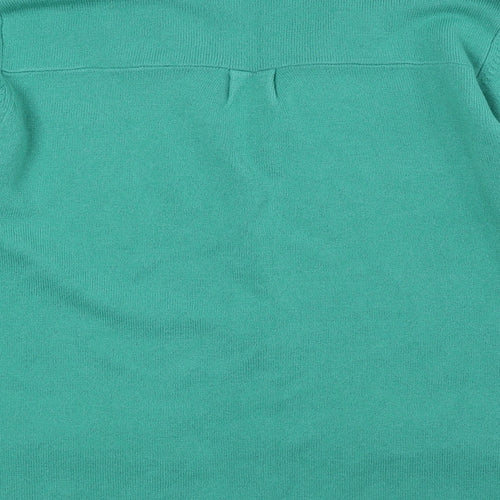 Filati Womens Green V-Neck Cardigan Jumper Size L