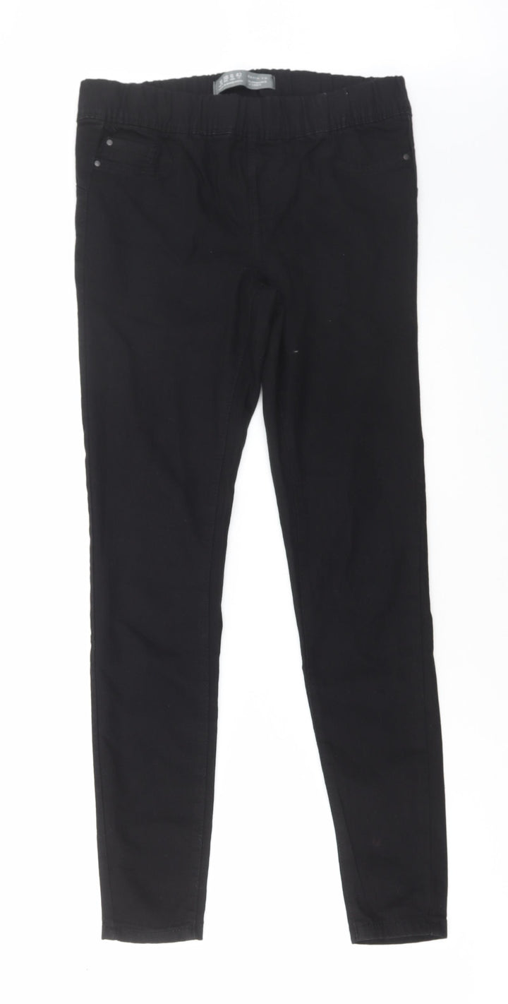 Denim & Co. Womens Black Cotton Jegging Jeans Size 10 L29 in Regular