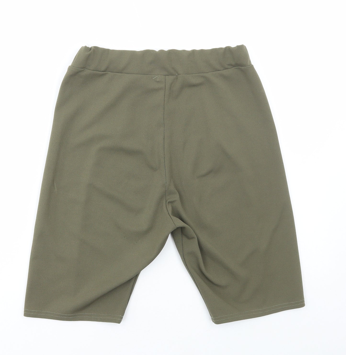 Boohoo Womens Green Biker Shorts Size 12 L10 in Regular Pull On