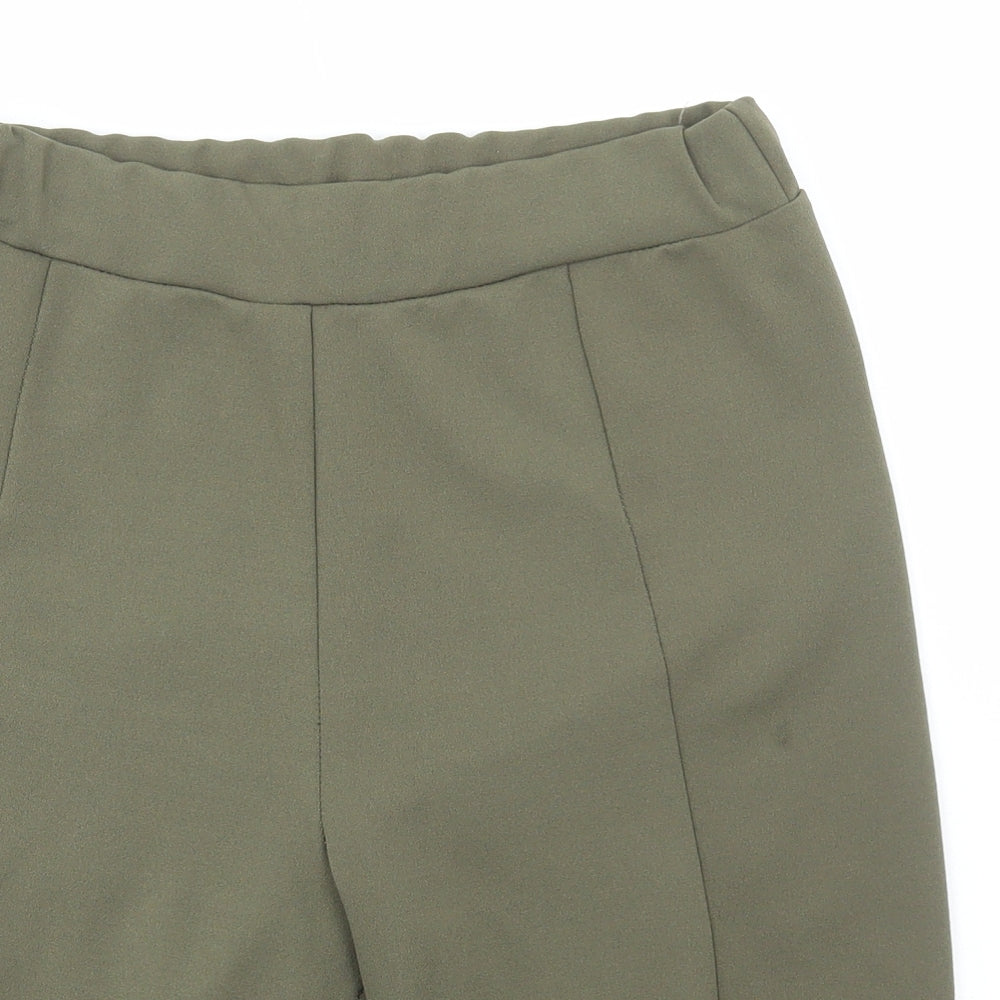 Boohoo Womens Green Biker Shorts Size 12 L10 in Regular Pull On