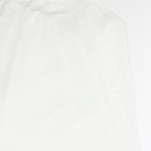 Preworn Womens White Polyester Camisole Tank Size 3XL Scoop Neck