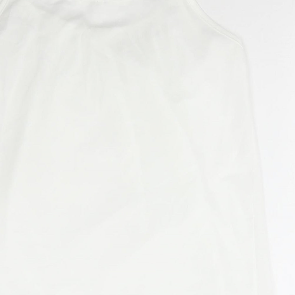 Preworn Womens White Polyester Camisole Tank Size 3XL Scoop Neck