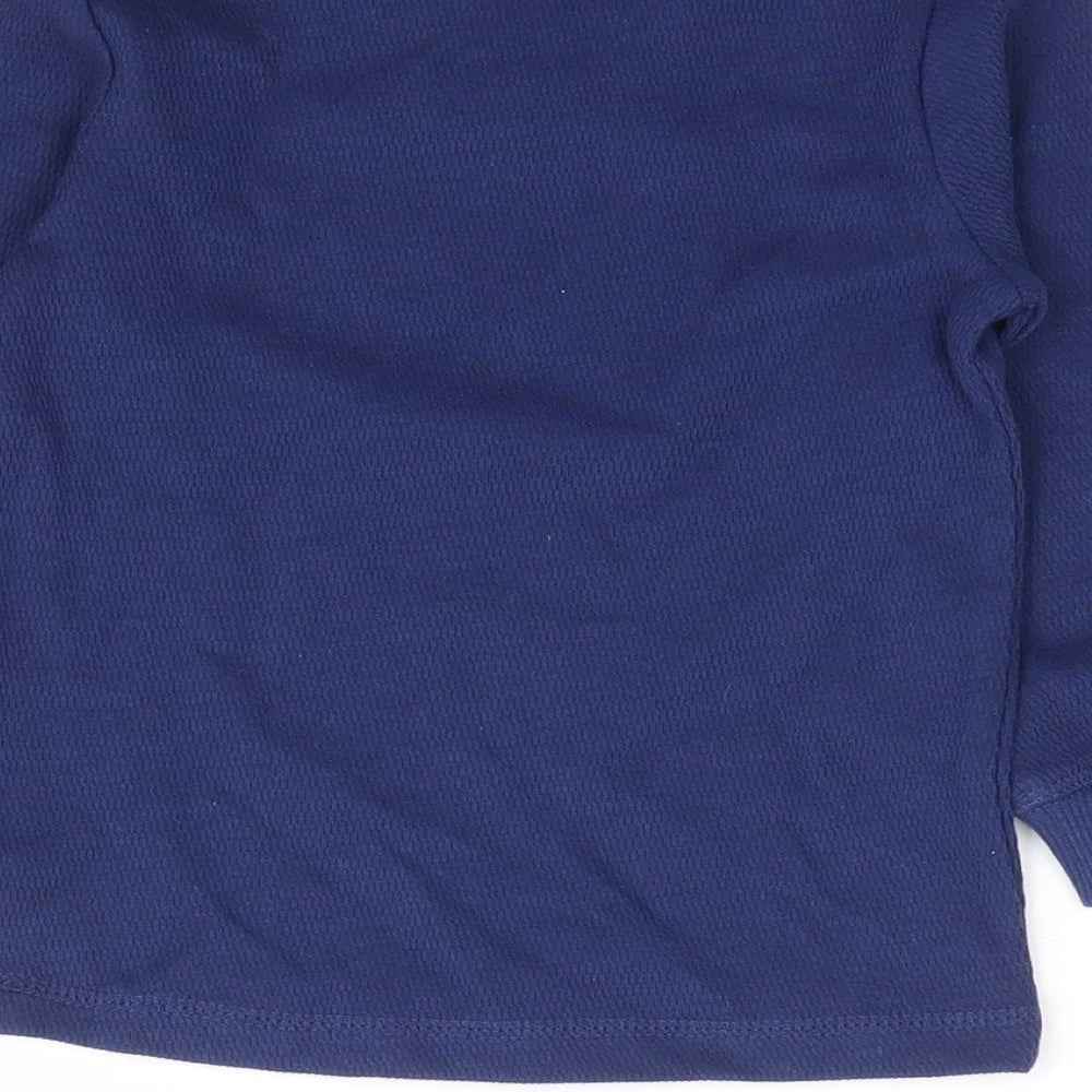 Dunnes Stores Boys Blue 100% Cotton Basic T-Shirt Size 12-18 Months Round Neck Pullover