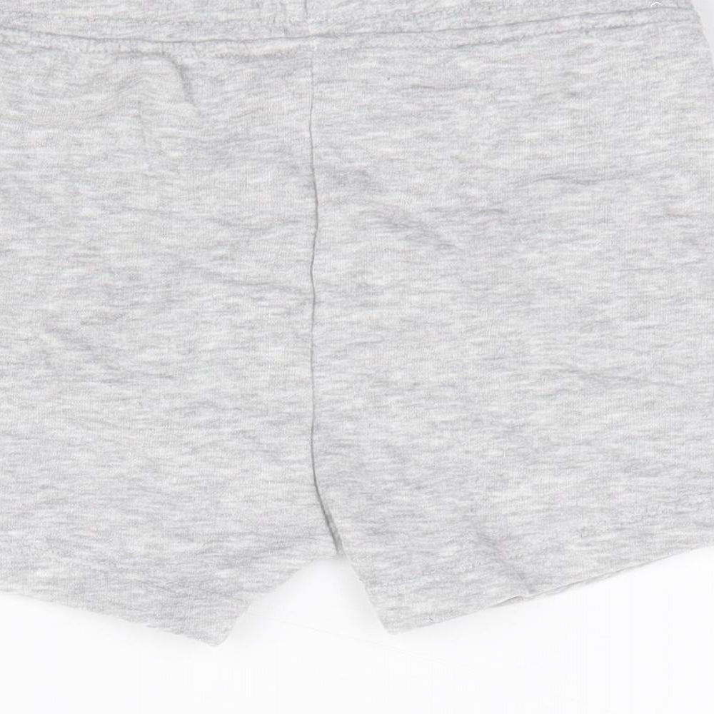 George Boys Grey Cotton Sweat Shorts Size 2-3 Years Regular Drawstring