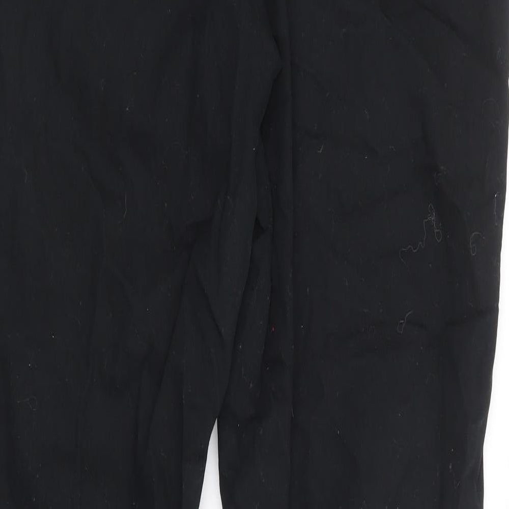 Papaya Womens Black Cotton Bootcut Jeans Size 16 L31 in Regular Zip