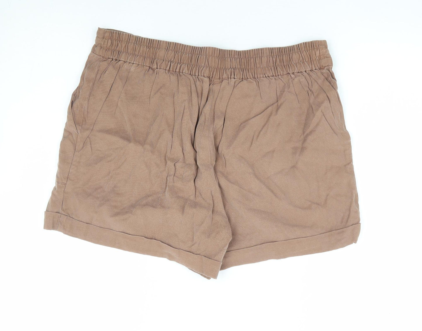 Paraphrase Womens Brown Lyocell Chino Shorts Size 14 L6 in Regular Drawstring