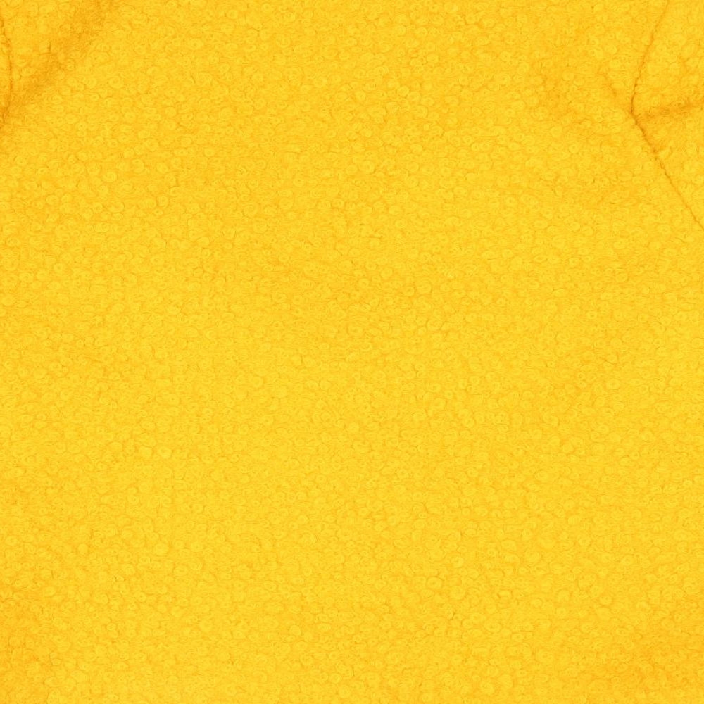 Made in Italy Womens Yellow Jacket Size 18 Button - Teddy