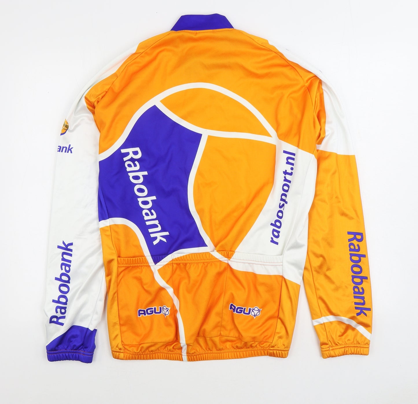 AUG Bike Gear Mens Multicoloured Geometric Jacket Size L Zip - Rabobank