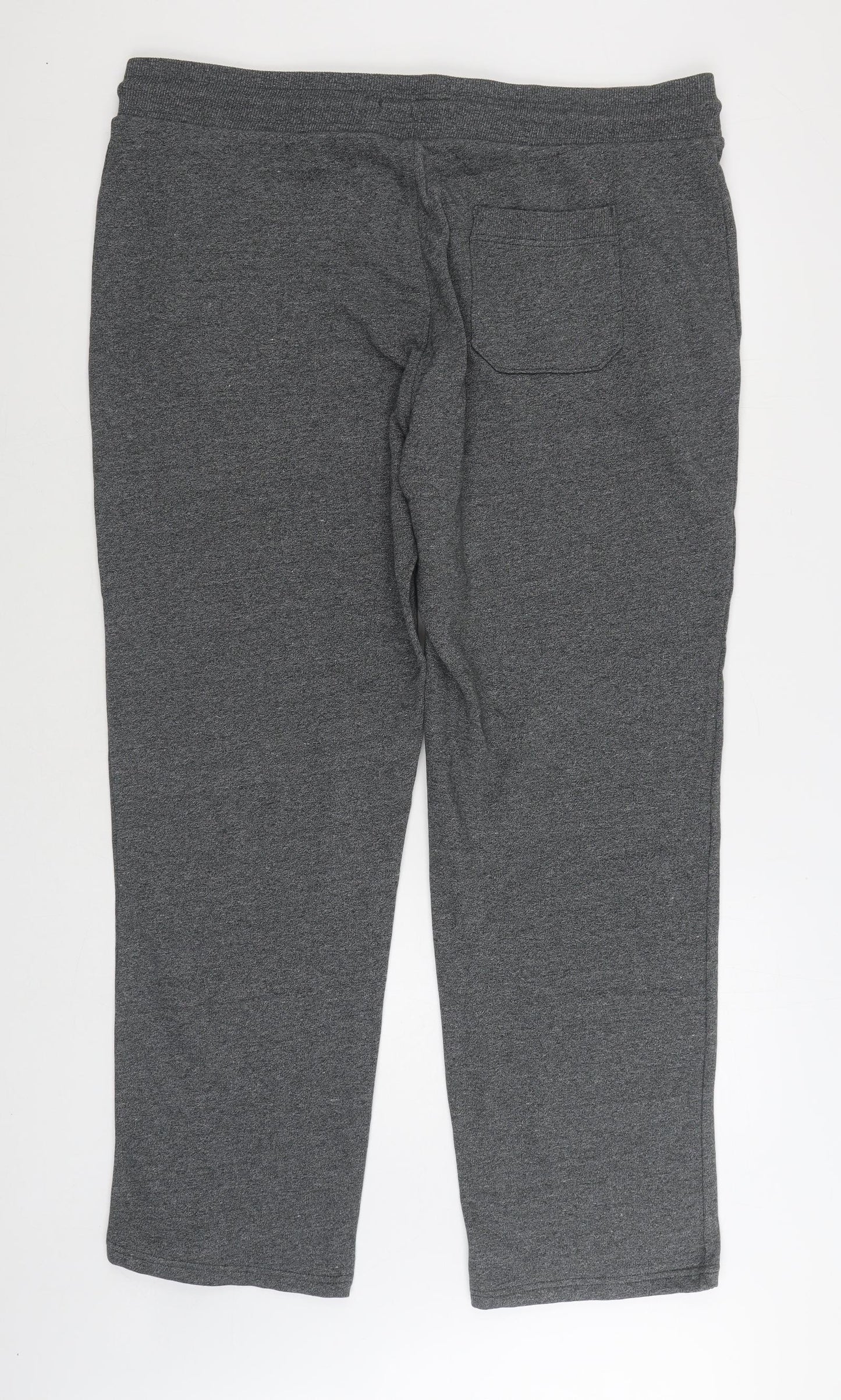 F&F Mens Grey Cotton Jogger Trousers Size XL L33 in Regular Drawstring - Union