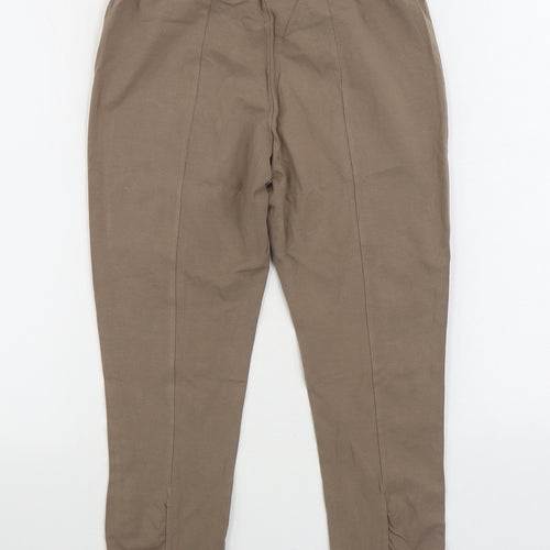 Sandwich Womens Brown Cotton Jogger Leggings Size S L22 in - Ruched Ankle