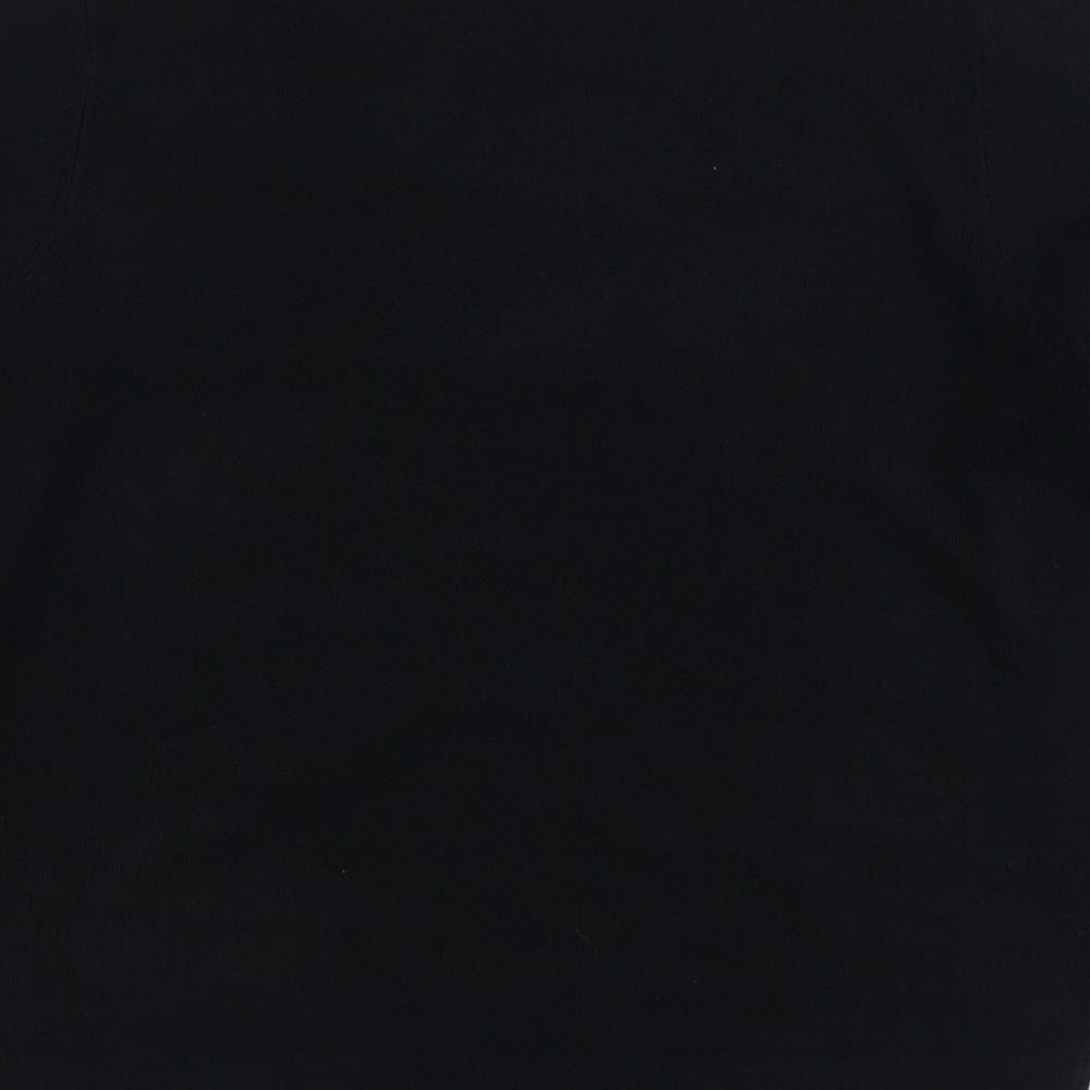 Matalan Mens Black Round Neck Acrylic Pullover Jumper Size M