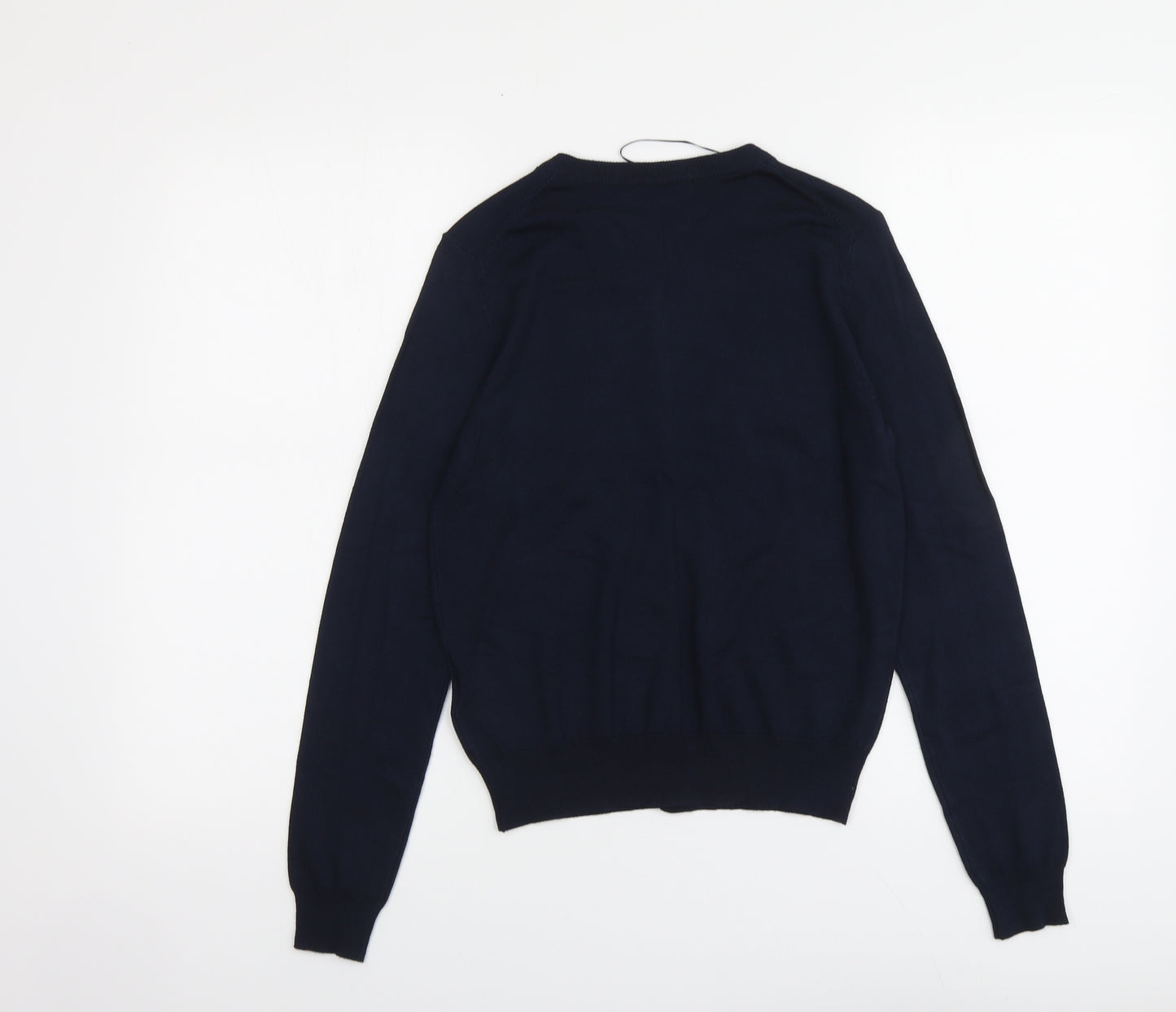 Marks and Spencer Womens Blue Round Neck Viscose Cardigan Jumper Size 10