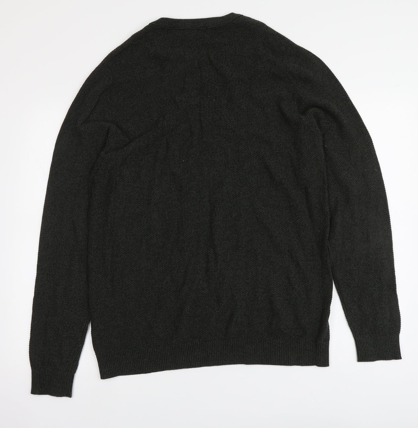 Jack&Jiones Mens Green Round Neck Cotton Pullover Jumper Size XL
