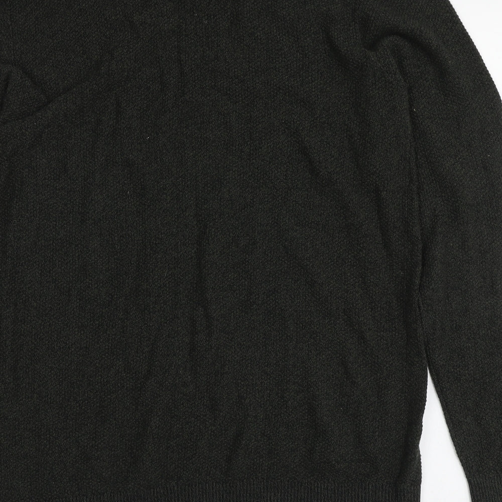 Jack&Jiones Mens Green Round Neck Cotton Pullover Jumper Size XL