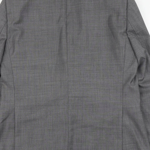 Paul Costelloe Mens Grey Wool Jacket Suit Jacket Size L