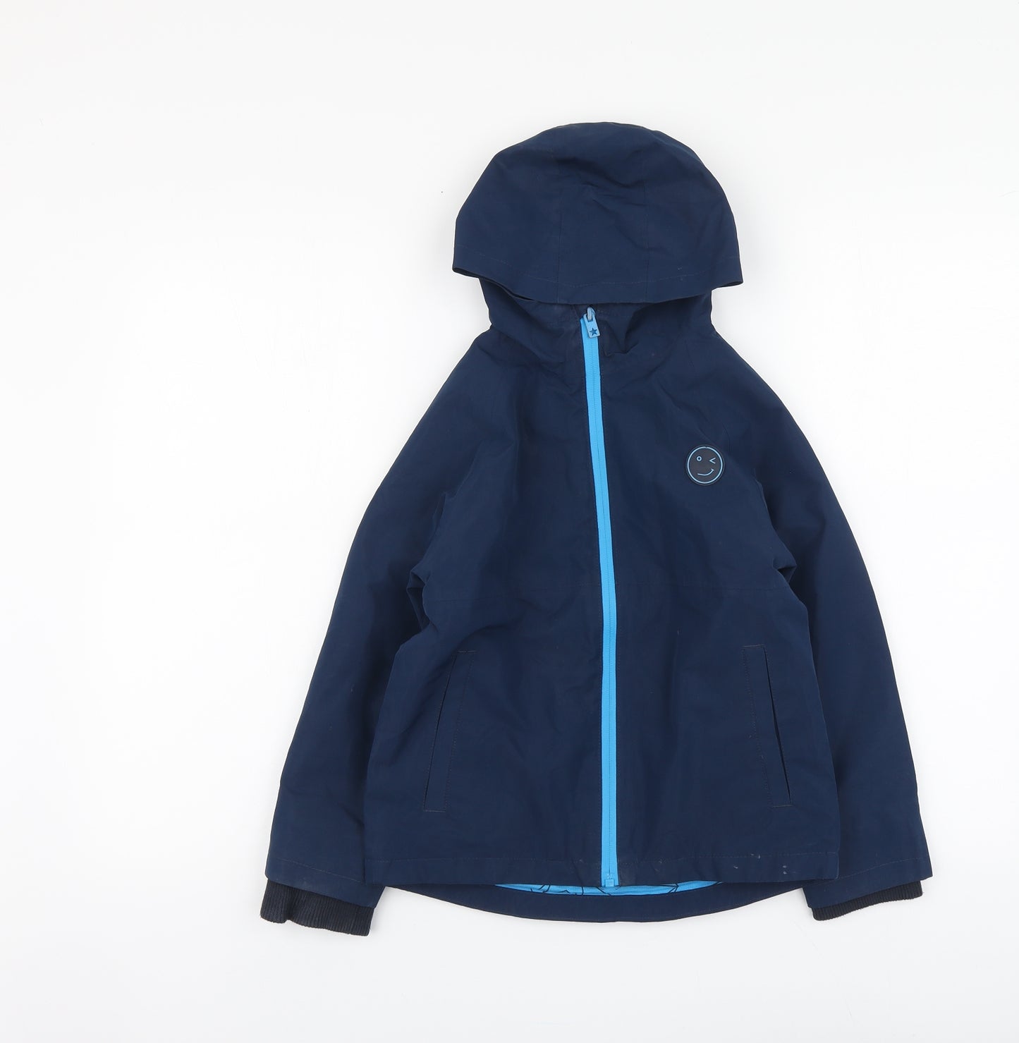 NEXT Boys Blue Windbreaker Jacket Size 6-7 Years Zip