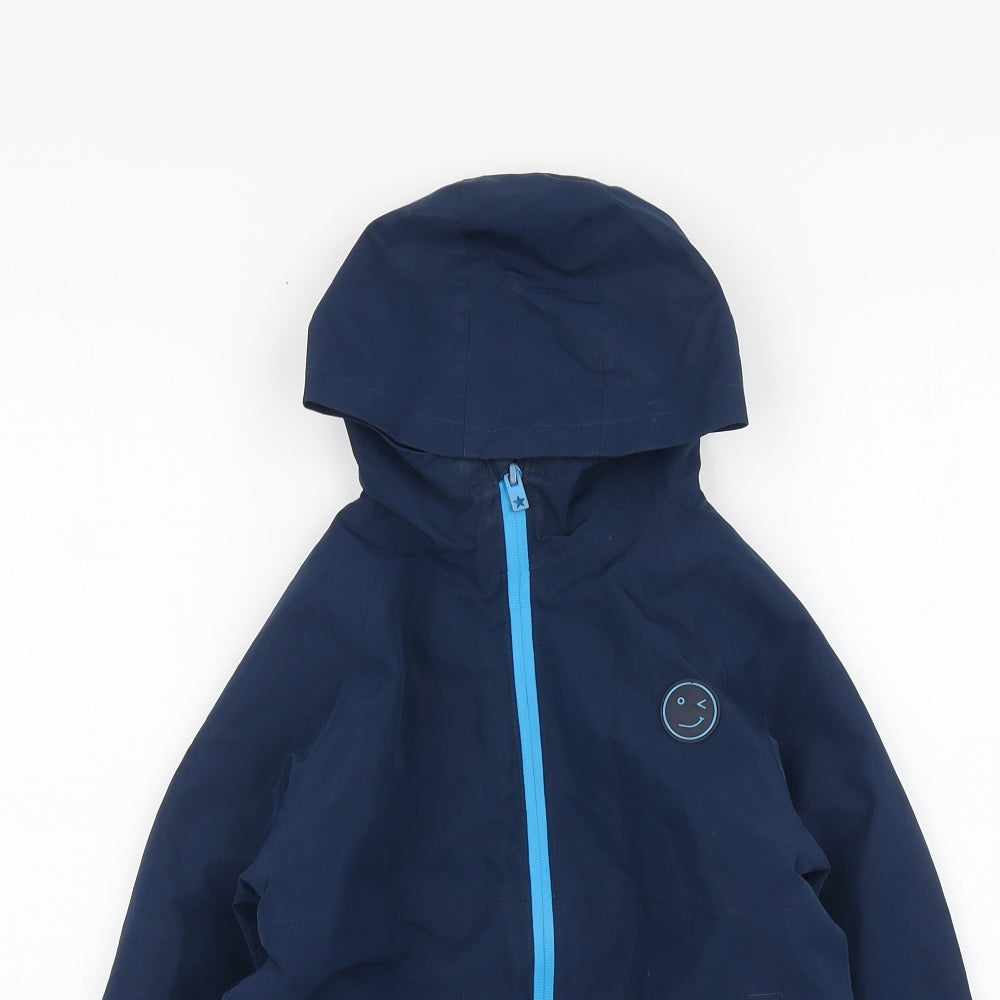 NEXT Boys Blue Windbreaker Jacket Size 6-7 Years Zip
