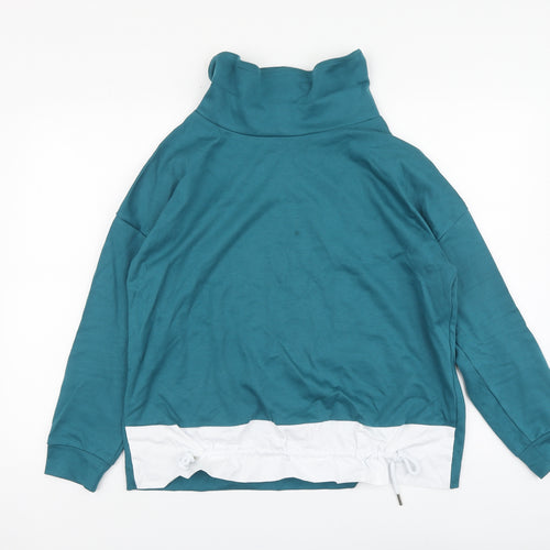 Gallery Womens Blue Cotton Pullover Sweatshirt Size S