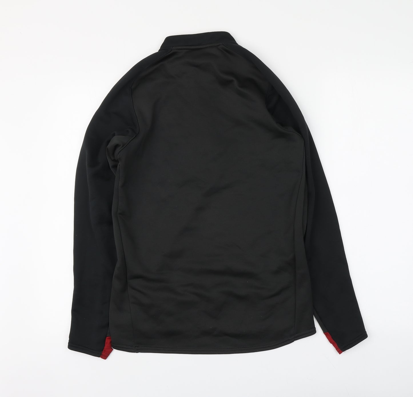 Umbro Boys Black Polyester Pullover Sweatshirt Size 13 Years Zip - Linfield FC