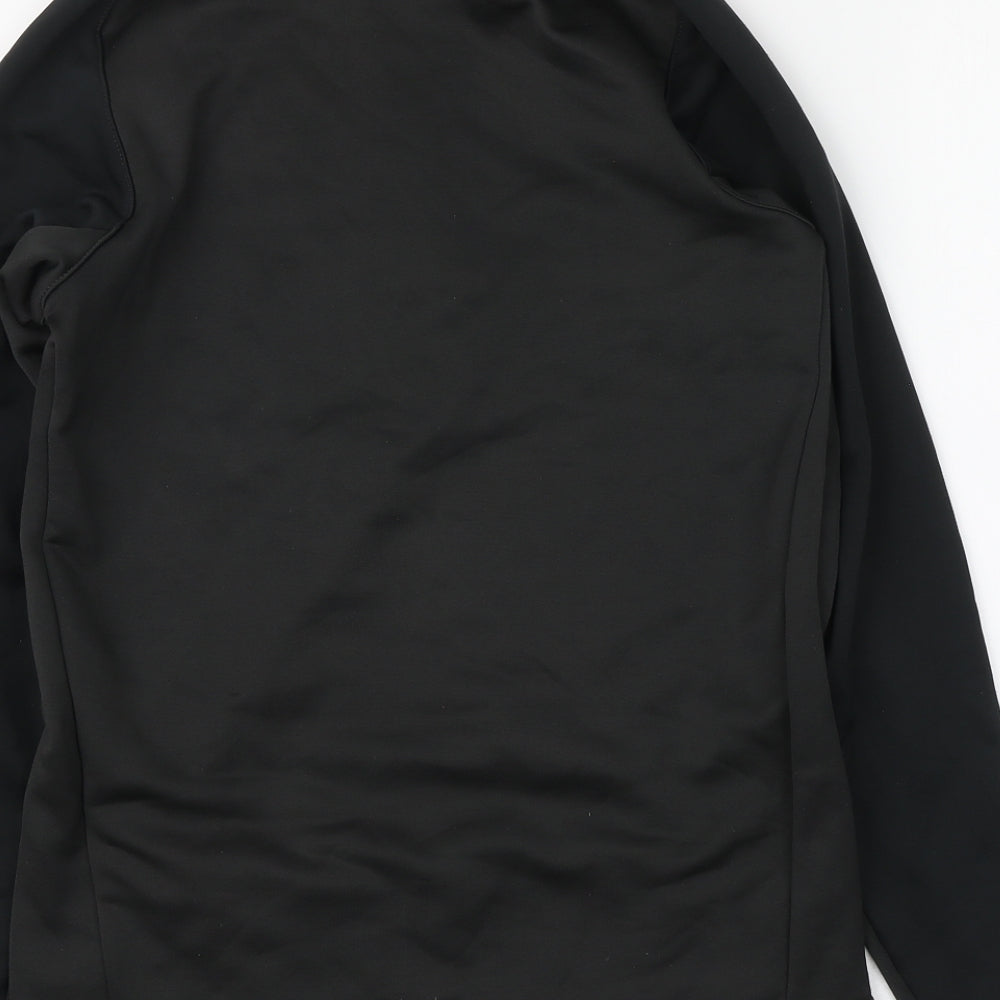 Umbro Boys Black Polyester Pullover Sweatshirt Size 13 Years Zip - Linfield FC