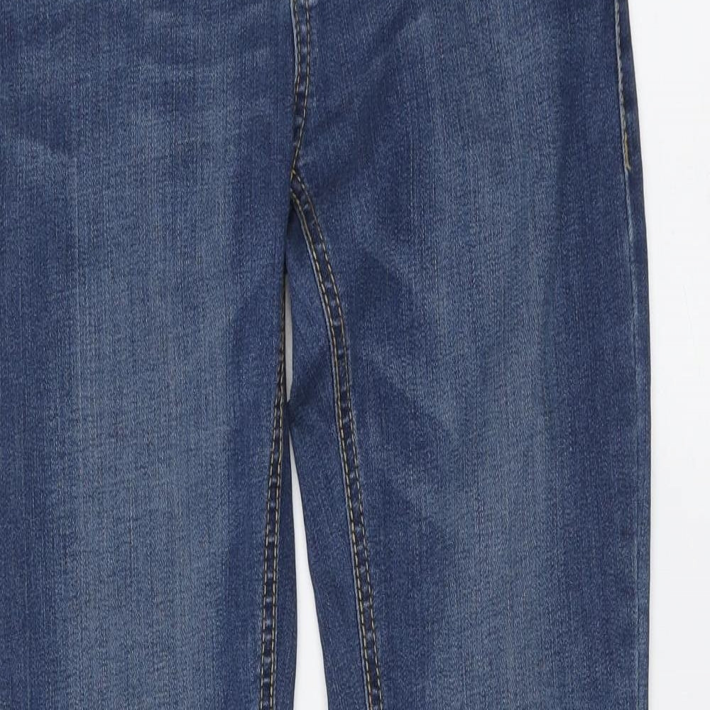 Levi's Womens Blue Cotton Skinny Jeans Size 12 L28 in Regular Button