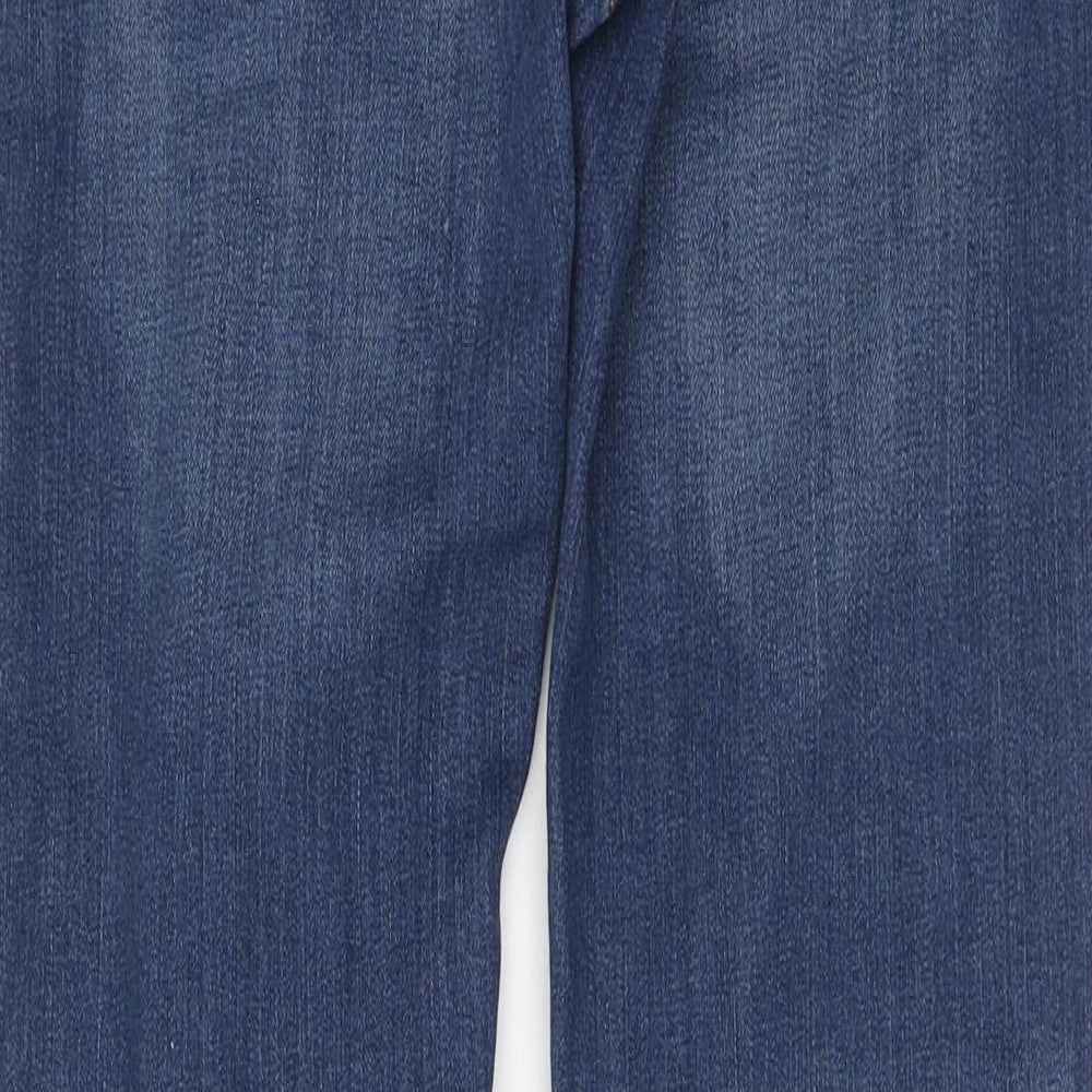Levi's Womens Blue Cotton Skinny Jeans Size 12 L28 in Regular Button