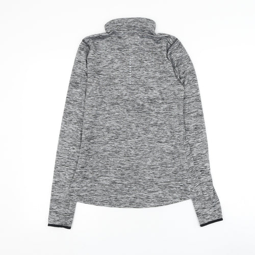 Marks and Spencer Womens Grey Polyester Pullover Sweatshirt Size 6 Zip