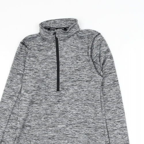 Marks and Spencer Womens Grey Polyester Pullover Sweatshirt Size 6 Zip