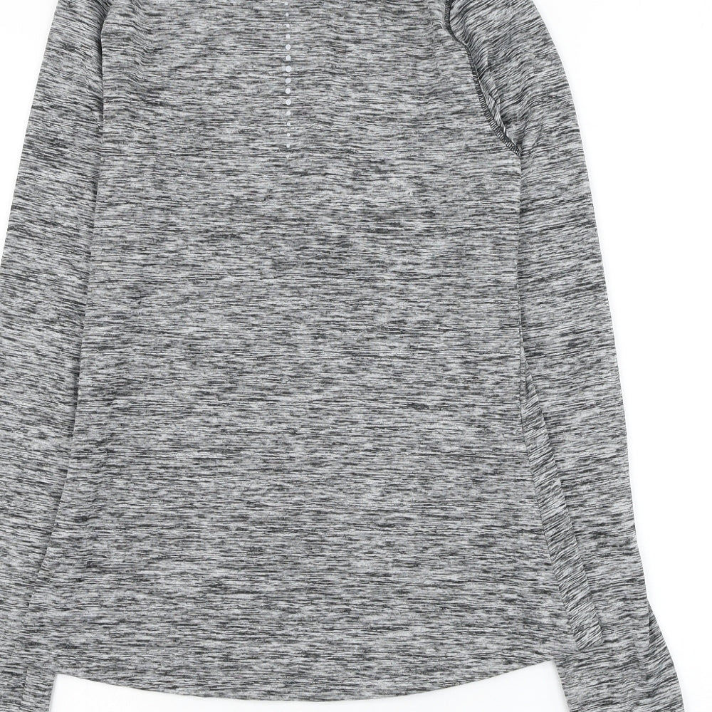 Marks and Spencer Womens Grey Polyester Pullover Sweatshirt Size 6 Zip