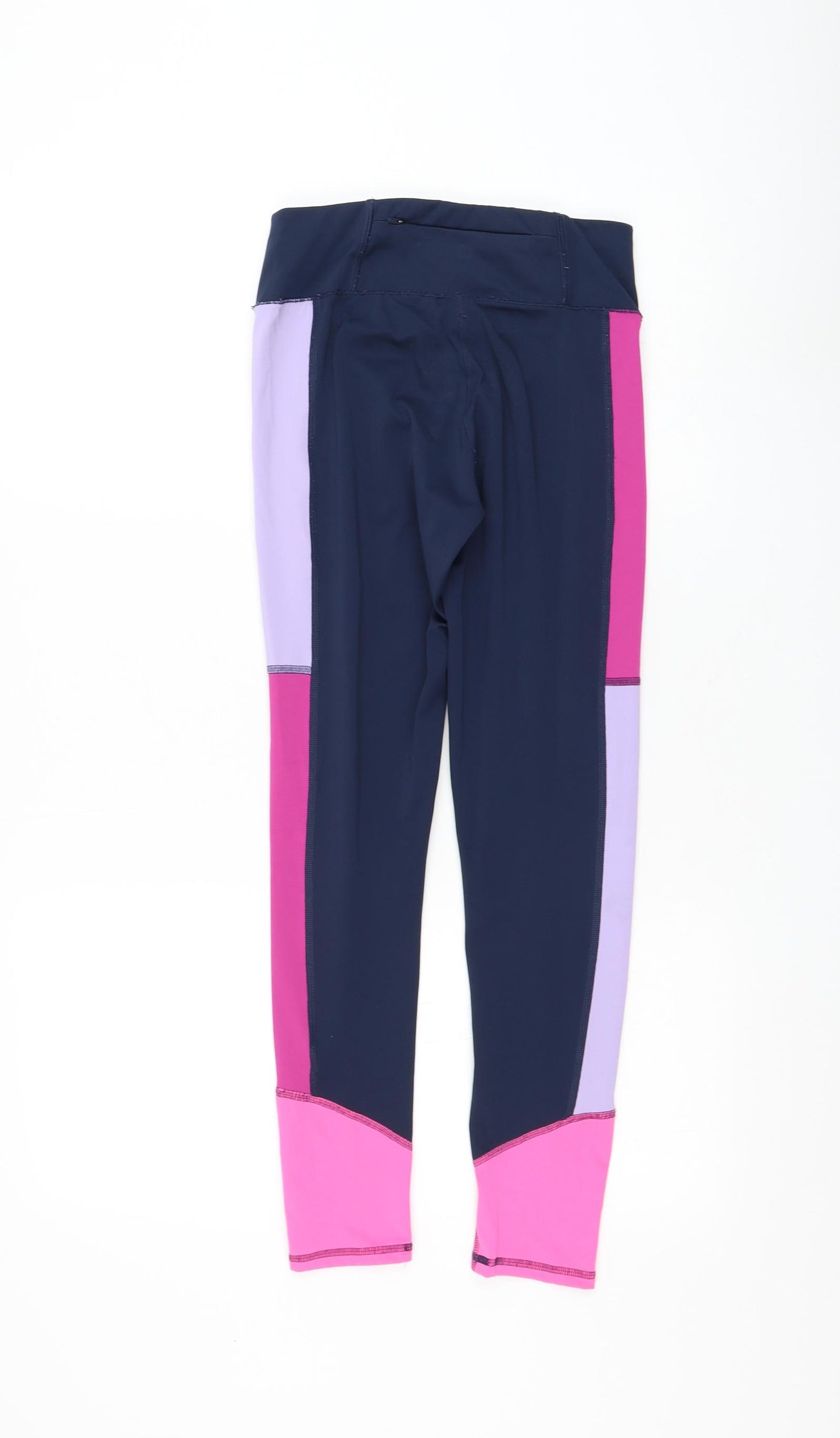 Marks and Spencer Girls Multicoloured Colourblock Polyester Jogger Trousers Size 12-13 Years Regular Pullover - Leggings