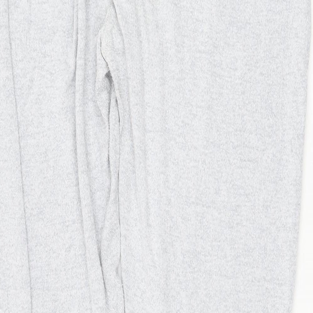 NEXT Womens Grey Viscose Jogger Trousers Size 14 L30 in Regular Drawstring