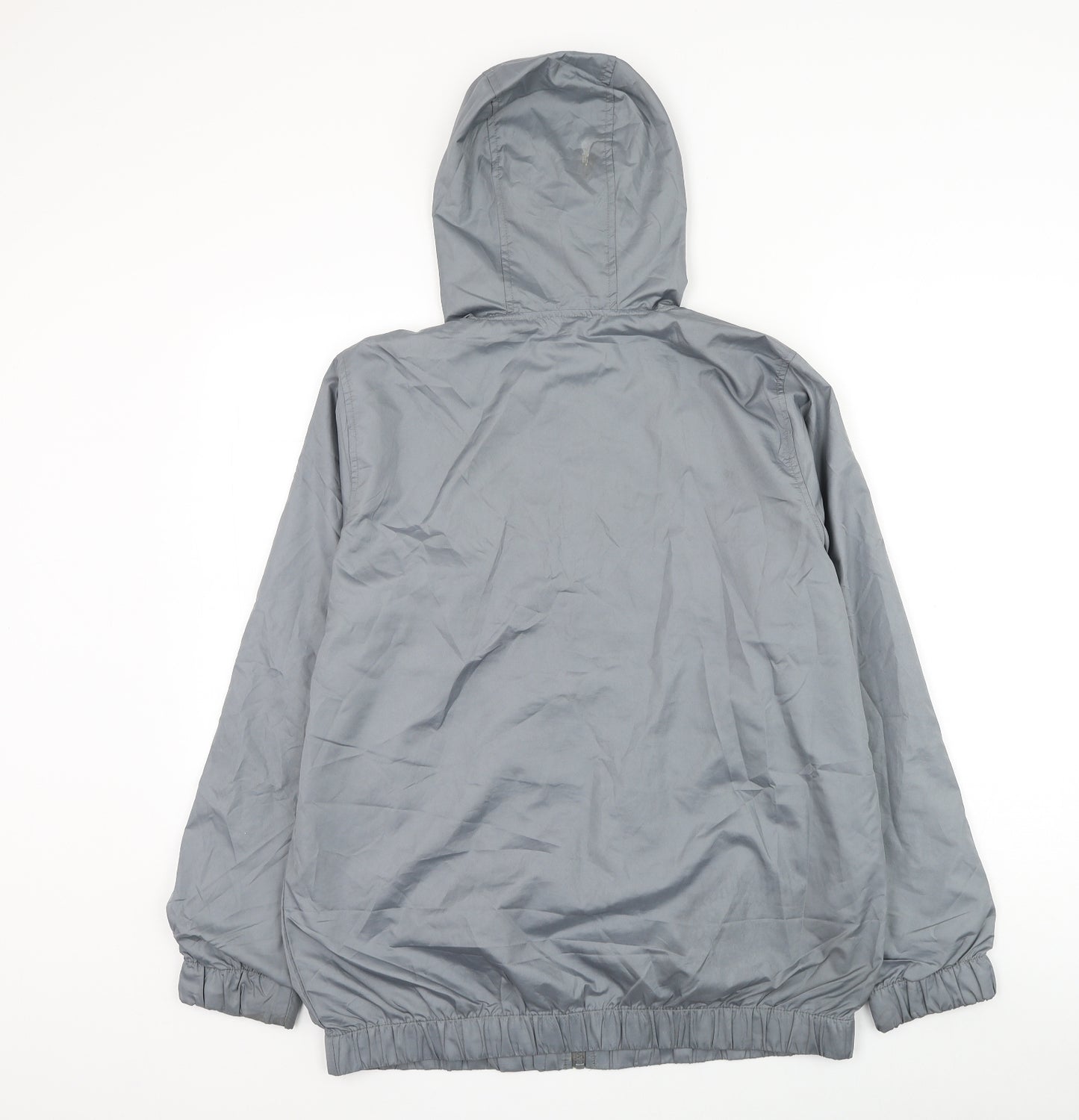 Brave Soul Womens Grey Rain Coat Coat Size 10 Zip
