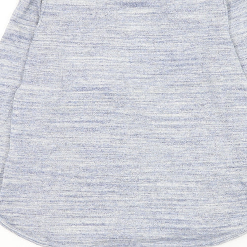 EDC Womens Blue Round Neck Polyester Pullover Jumper Size XS