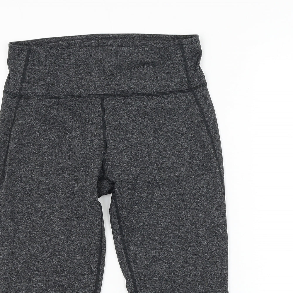 Preworn Womens Grey Polyester Compression Shorts Size 30 in L16 in Regular