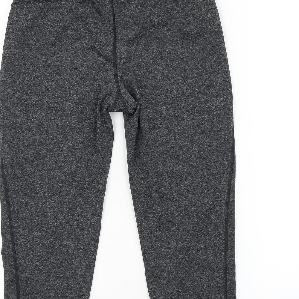 Preworn Womens Grey Polyester Compression Shorts Size 30 in L16 in Regular
