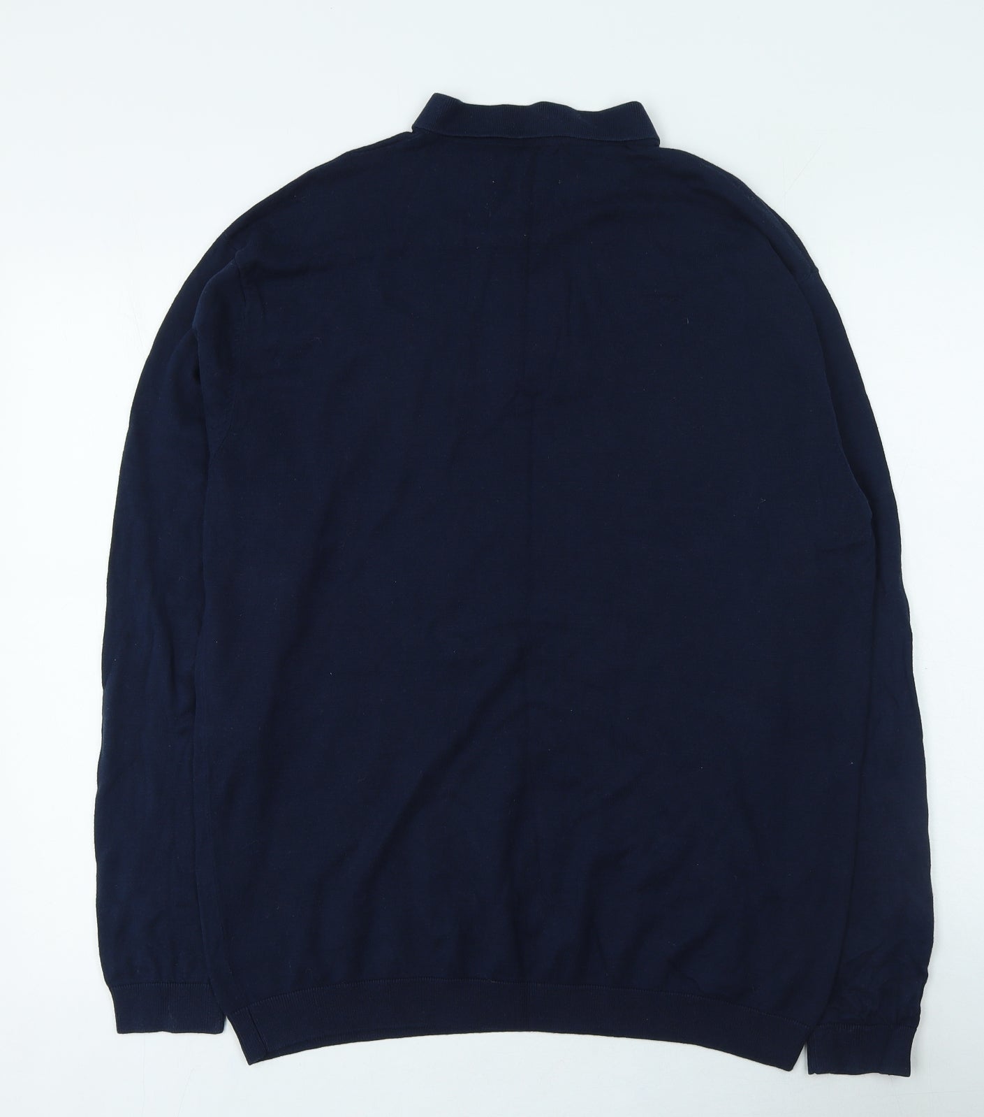 NEXT Mens Blue Cotton Button-Up Size XL Collared Button