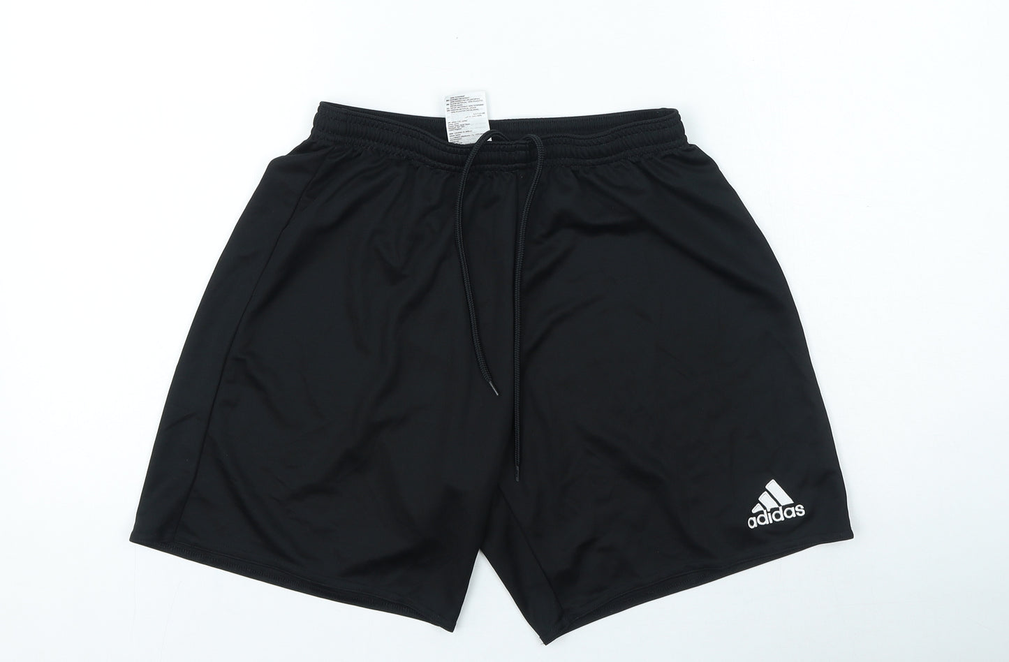 adidas Mens Black Polyester Sweat Shorts Size M L6 in Regular Drawstring
