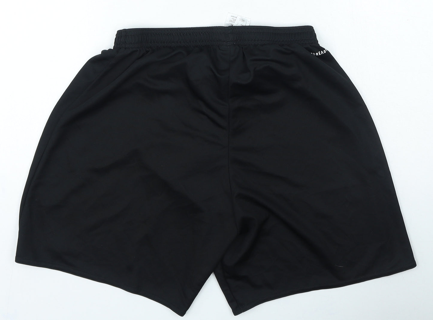 adidas Mens Black Polyester Sweat Shorts Size M L6 in Regular Drawstring