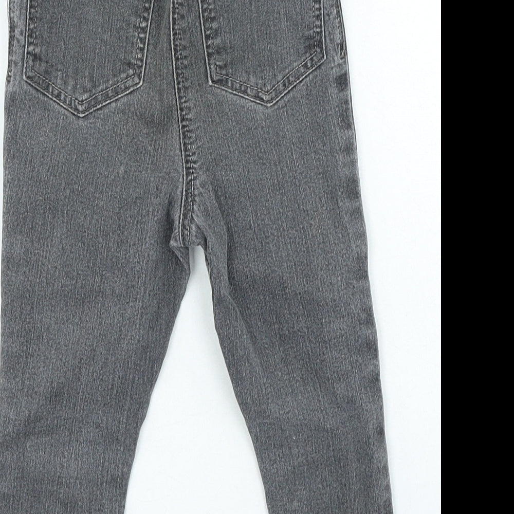 George Girls Grey Cotton Skinny Jeans Size 2-3 Years Regular Button