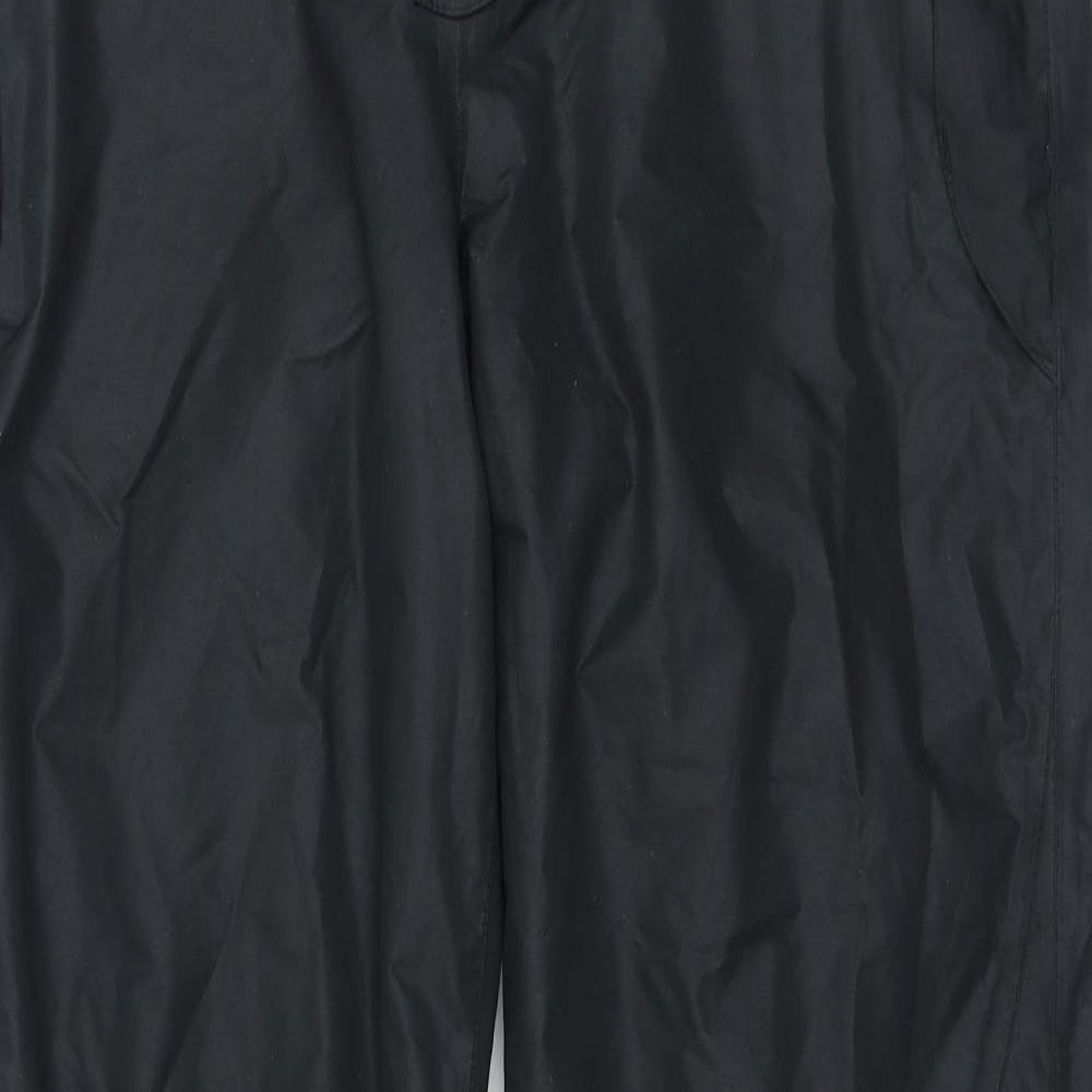 Crivit Mens Black Polyester Trousers Size 36 in L33 in Regular Buckle - Thinsulate