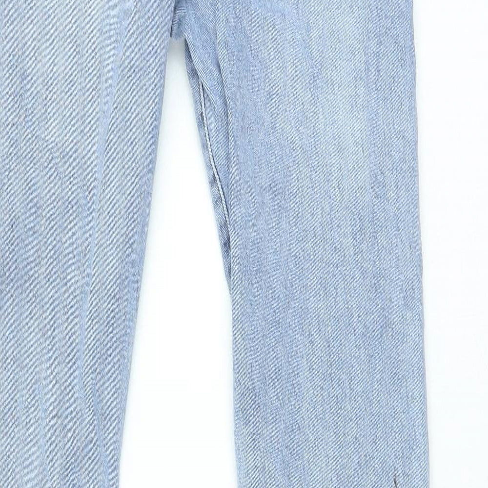 Preworn Womens Blue Cotton Skinny Jeans Size 28 in L29 in Regular Zip