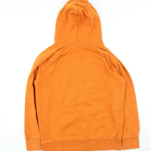 George Boys Orange Cotton Pullover Hoodie Size 10-11 Years Pullover - Unlimited Vibes