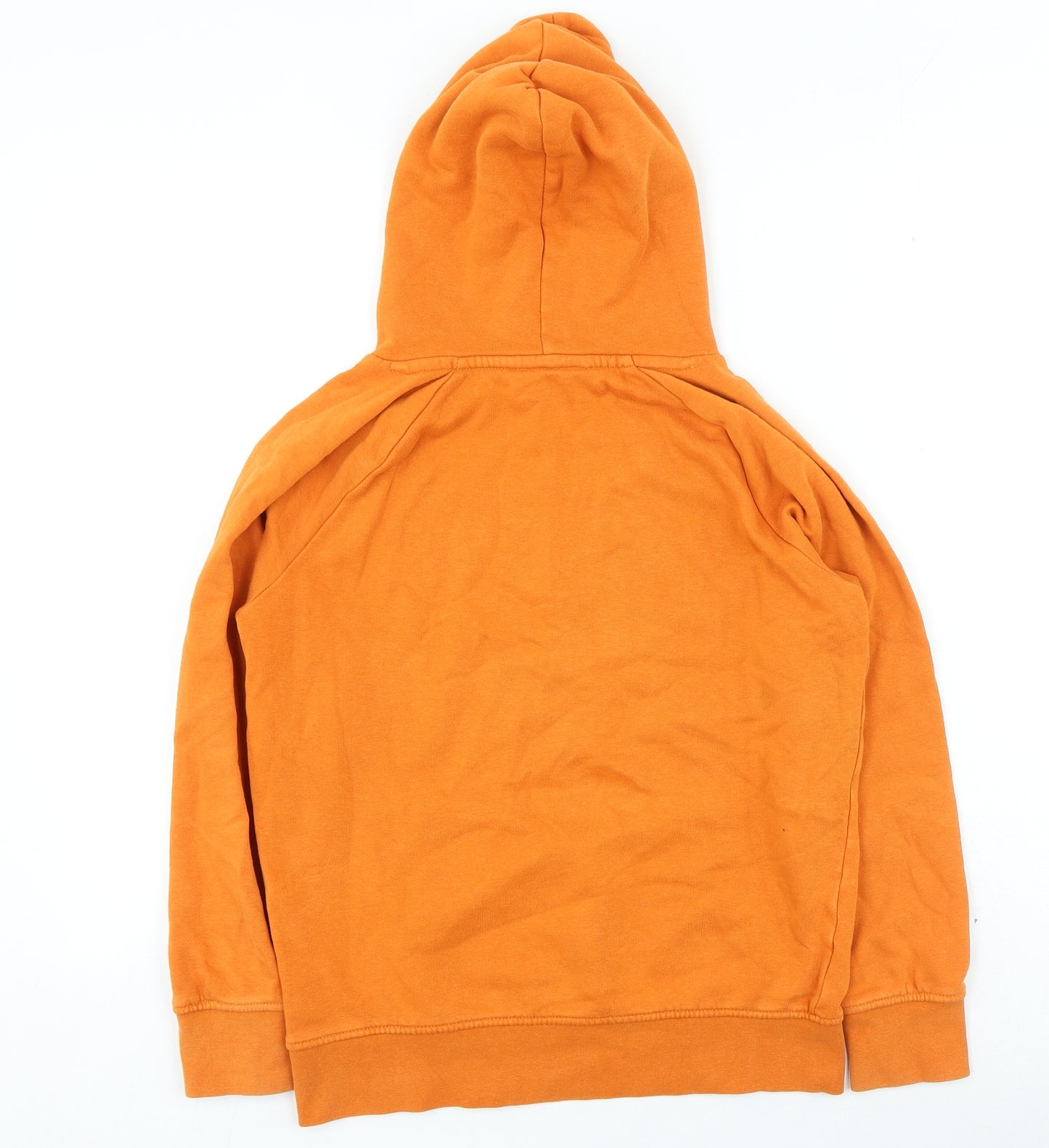 George Boys Orange Cotton Pullover Hoodie Size 10-11 Years Pullover - Unlimited Vibes