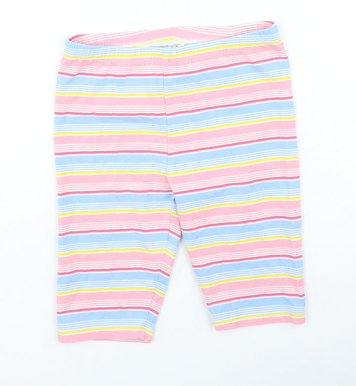 Dunnes Stores Girls Multicoloured Striped Cotton Jegging Trousers Size 9 Months Regular Pullover