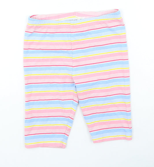 Dunnes Stores Girls Multicoloured Striped Cotton Jegging Trousers Size 9 Months Regular Pullover