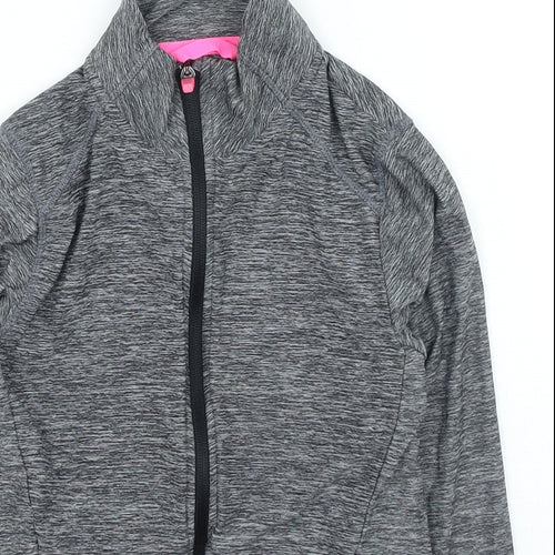 NEXT Girls Grey Jacket Size 9 Years Zip